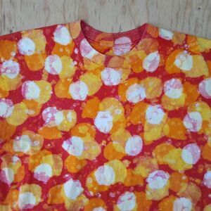 Vintage 80s JC Penney Op Art Tie Dye Paint Splatter T-Shirt